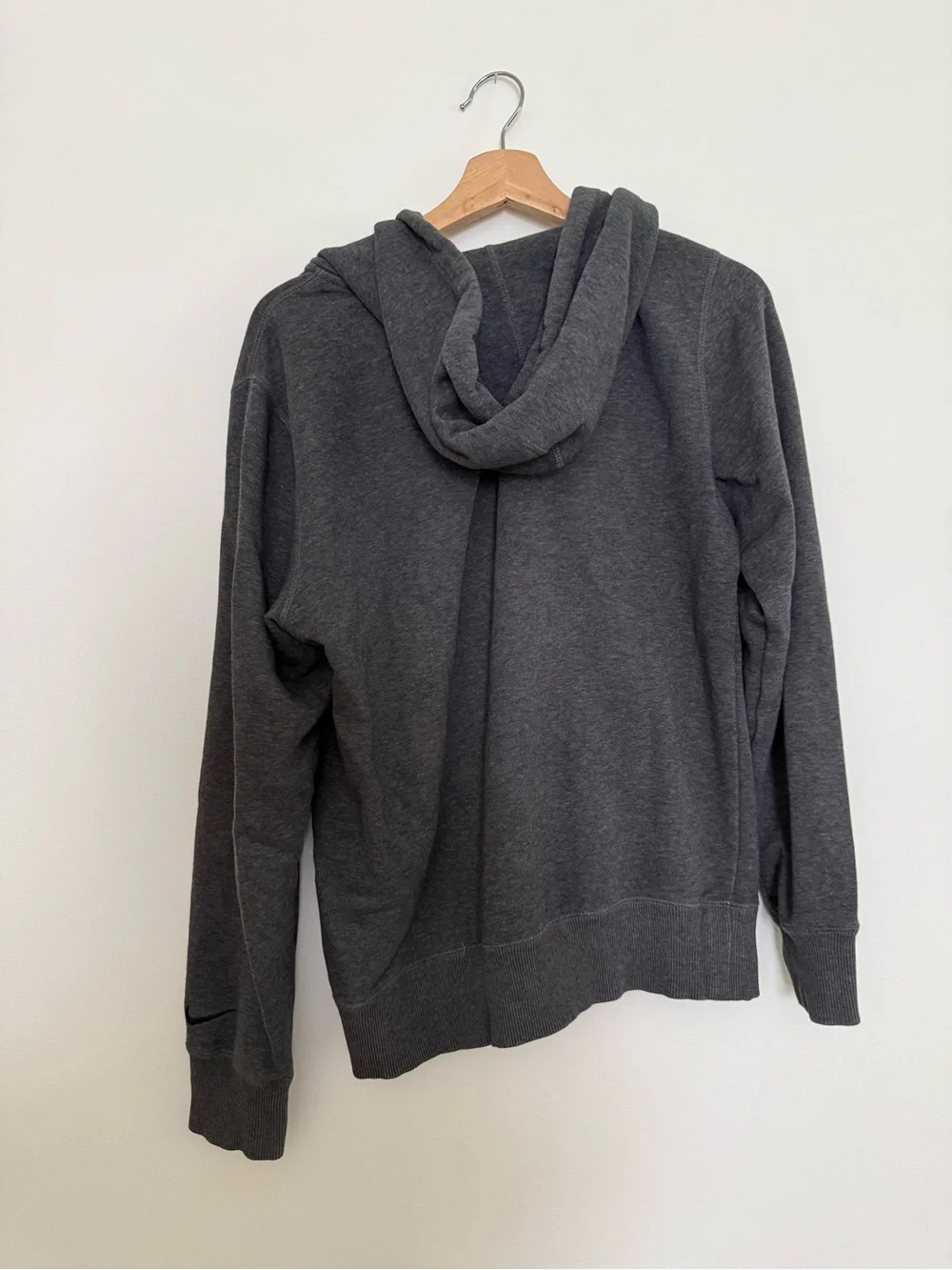Nike Charcoal Gray Full-Zip Hooded Sweatshirt